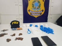 Preso com cocaína após fugir da fiscalização