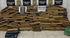 Polícia Civil apreende cerca de 400 quilos de maconha na Guarda do Cubatão