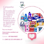 Campanha arrecada produtos de higiene e limpeza para mulheres vítimas de câncer