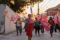 Tânia Slongo (PT) leva caminhada para os bairros de Palhoça